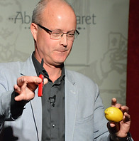 David Peck performing close-up magic